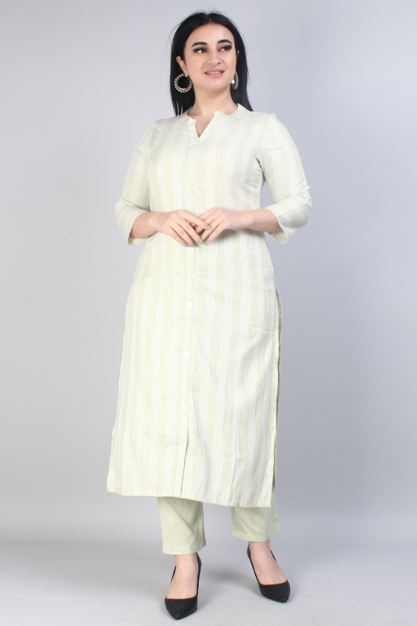 Cotton Kurta Pant Set - Image 5