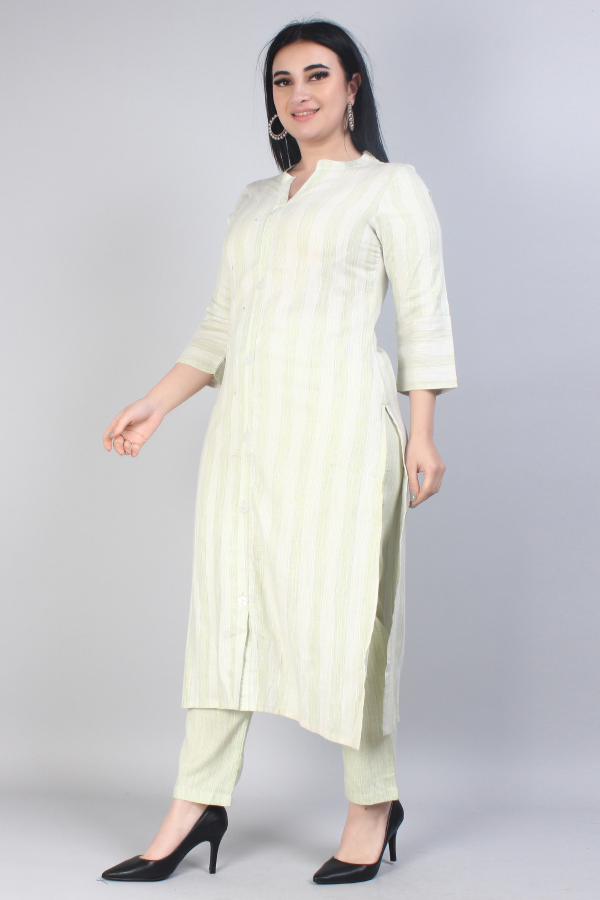 Cotton Kurta Pant Set - Image 4